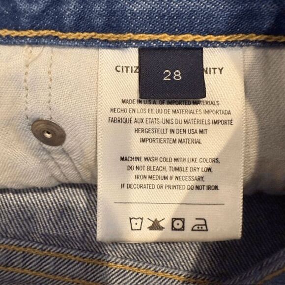 Citizens of Humanity Annabelle Vintage Relaxed Cuffed Shorts Organic Size 28 - Picture 8 of 13